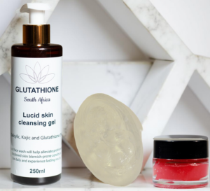 Lucid skin cleansing gel,  Soap and Lip balm